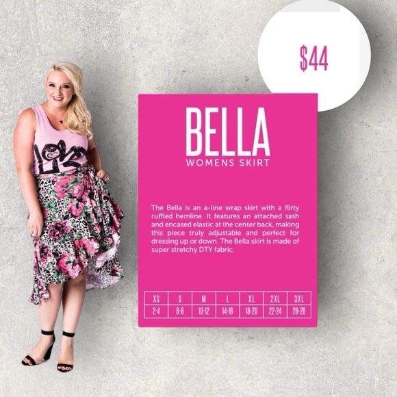 Lularoe Bella Wrap Skirt XL NWT Gray Solid HTF Unicorn Ruffle Casual Skirt - Picture 9 of 9